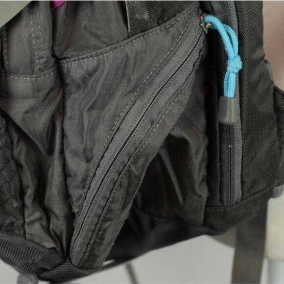 Eddie Bauer Adventurer Women's Gray Purple Zip Closure Day Backpack - Picture 4 of 12